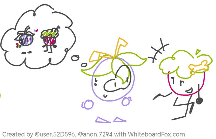 Plumy was a little bit in love with pinky berry